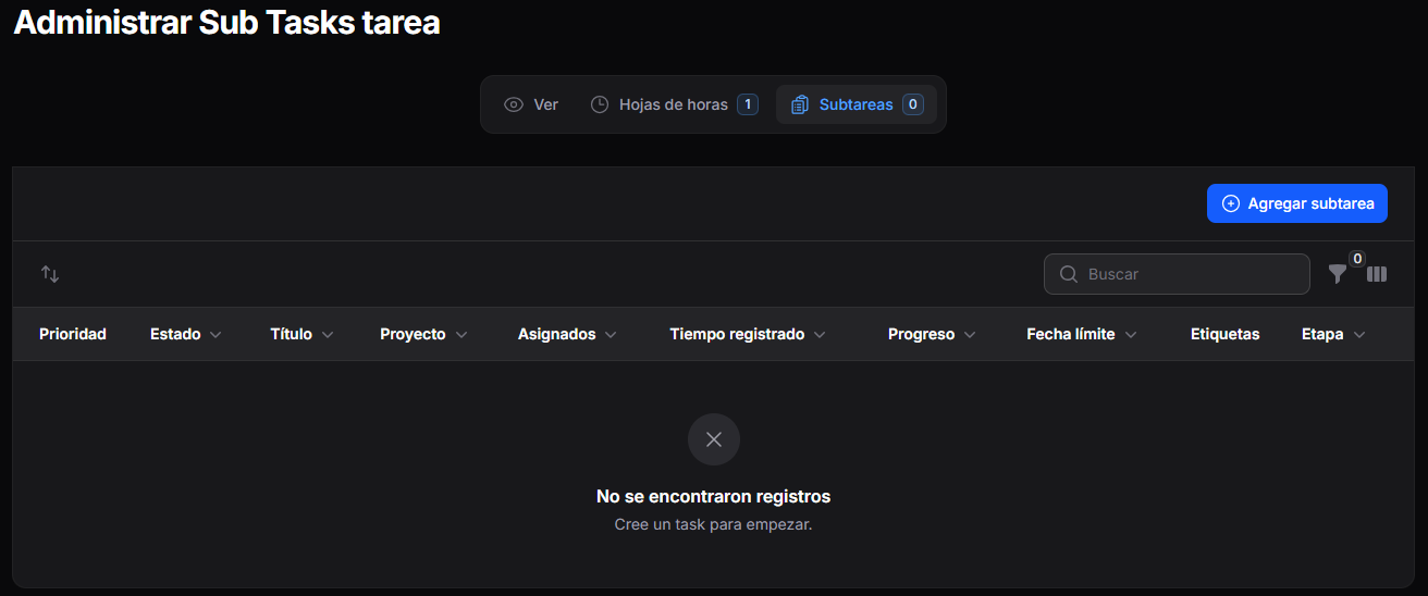 Subtareas